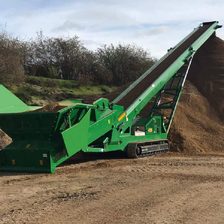 Mobile Telescopic Stacker Conveyor Tracked Stacker for mining coal  port sand aggregate