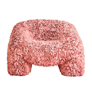 Nordic modern new design petals chair living room fashional pink casual single sofa chair