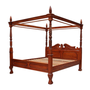 High Quality American Bed Retro Style Comfortable and Soft King And Queen Size Anne Four  Poster Bed For Hudson