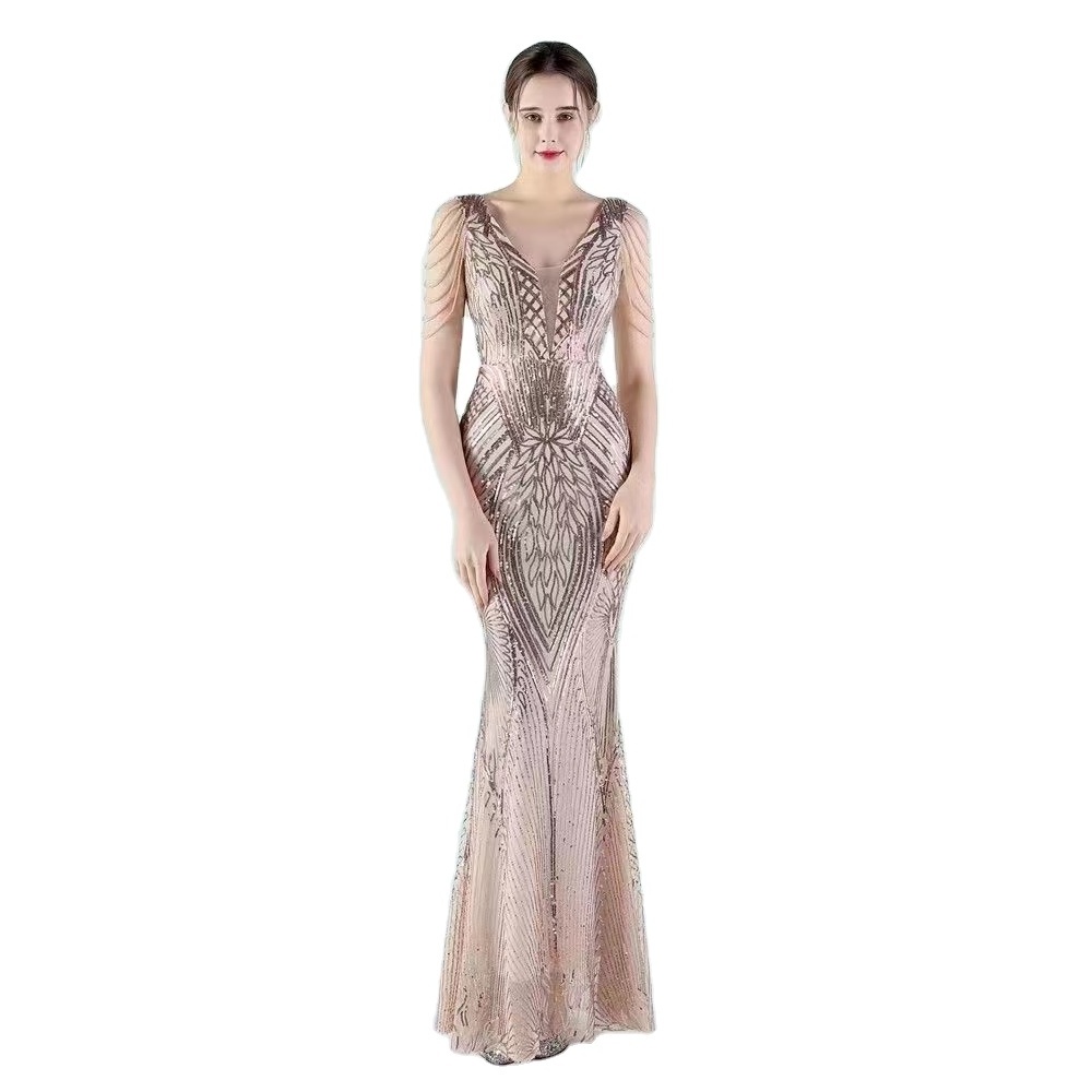 Ladies Plus Size Red Carpet Evening Dress Farewell Sequin Evening Evening Dress from Dubai Alma Mater