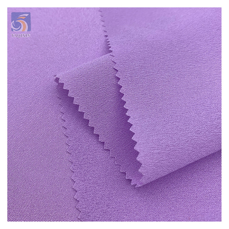 Zhongda Market Polyester Spandex Stretch Moss Crepe Abaya Fabric Shiny Polyester Crinkle Crepe Chiffon Fabric