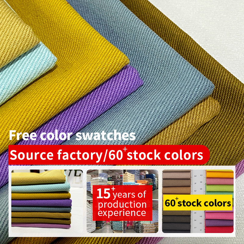 A2181 Factory Dyed 7S*7S 360gsm 100% Cotton Twill Workwear Fabric Heavyweight Coarse Card Twill Cotton Fabric