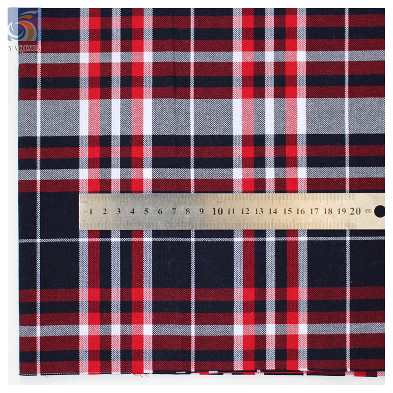 300D Classic Scotland Custom Plaid Check Shirt Fabrics Cotton TC Yarn Dyed Woven Fabric for Shirts Skirts Uniforms