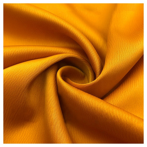 Guangzhou Manufacturer 210gsm 97%Polyester 3%Spandex Crepe Crinkle Satin Fabric High Quality Stretch Satin Duchess Fabric