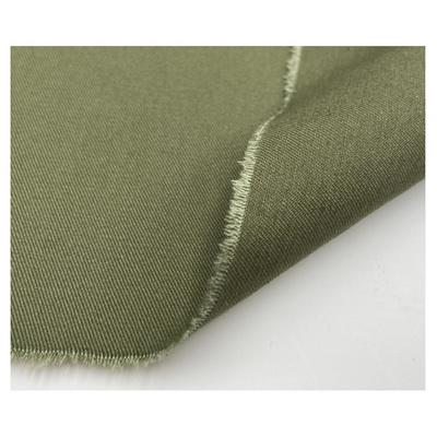 A2006 Chinese Factory Khaki Green Twill Cotton Fabric for Japan Cargo Pants 220gsm Twill Brushed Cotton Fabric