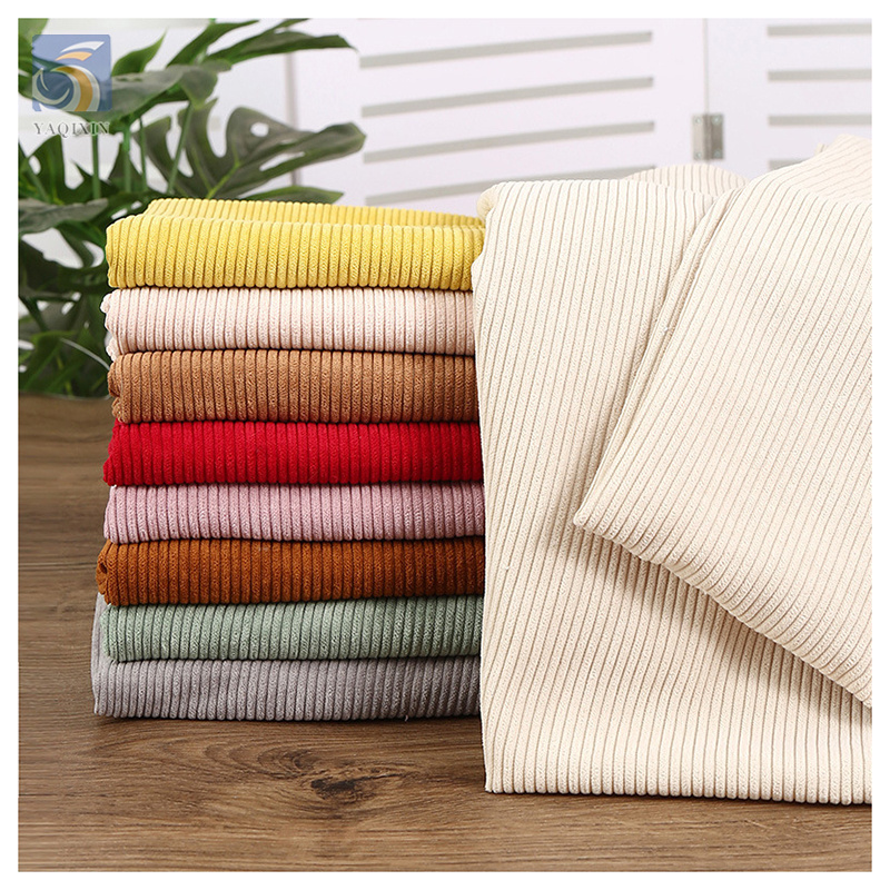 Custom Non-Stretch 240gsm 8W Wale 100% Cotton Corduroy Fabric for Dresses 2024 New Winter Fabric Textile