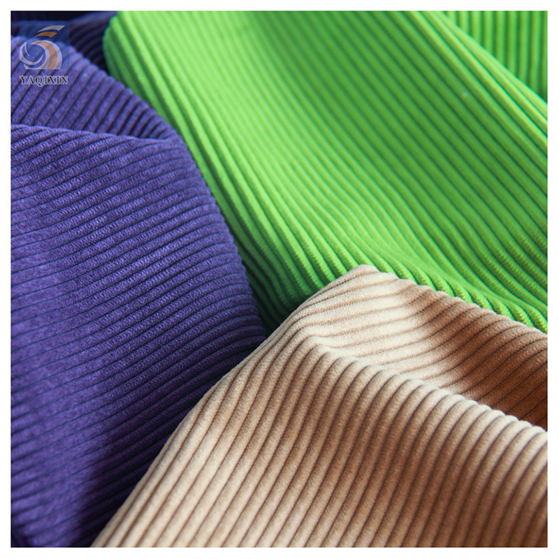 Custom Non-Stretch 240gsm 8W Wale 100% Cotton Corduroy Fabric for Dresses 2024 New Winter Fabric Textile