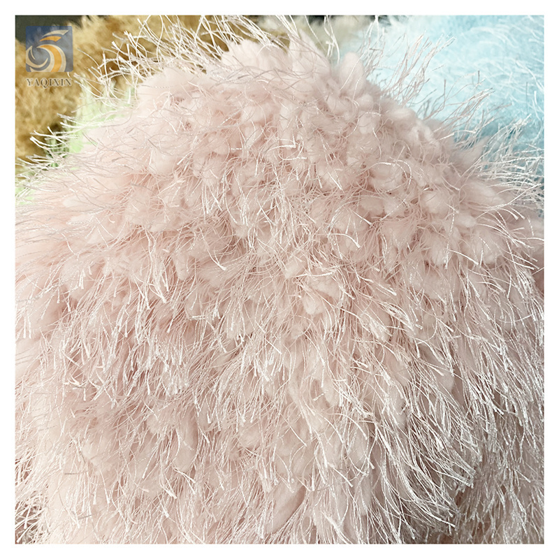 High Quality 250gsm Knitted 100% Polyester Woman Coat Fabric Luxury Long Pile Plush Velvet Fabric for Toys Clothing