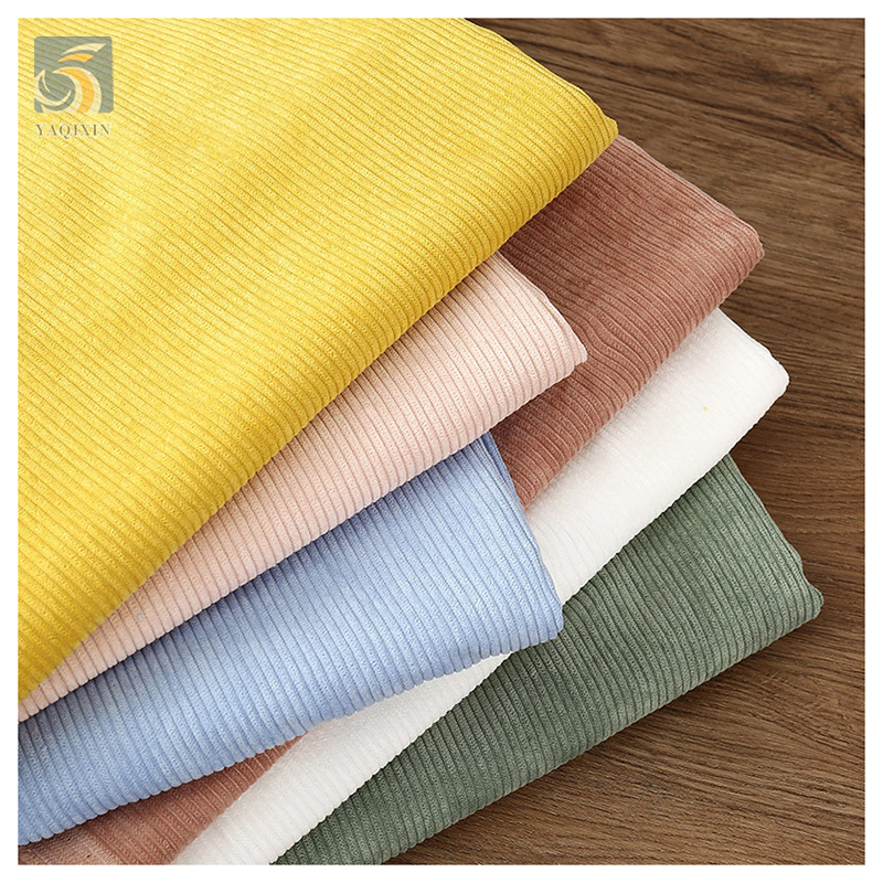 Custom Non-Stretch 240gsm 8W Wale 100% Cotton Corduroy Fabric for Dresses 2024 New Winter Fabric Textile