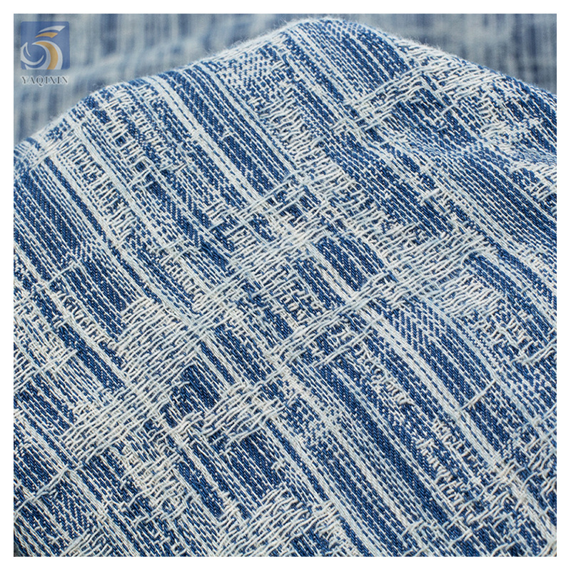 YX2423 Wholesale Cotton Polyester Denim Fabrics Jean Jacket Skirts Washed Jacquard Japanese Denim Fabric