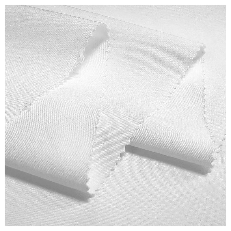 A2186-1 Wholesale Plain White Cotton Fabric 98% Cotton 2% Spandex Tackle Twill Fabric for Clothing Textile Bed Sheet