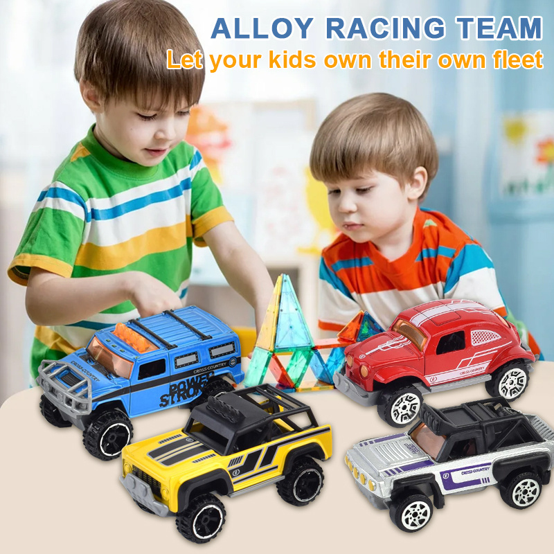 Bulk toys Wholesale off road car alloy wheel car Custom Model diecast car for kids to drive