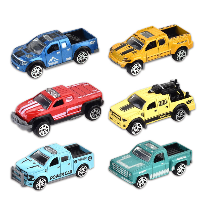 Bulk toys Wholesale Pick up friction car toys alloy wheel car Custom Model diecast car for kids to drive