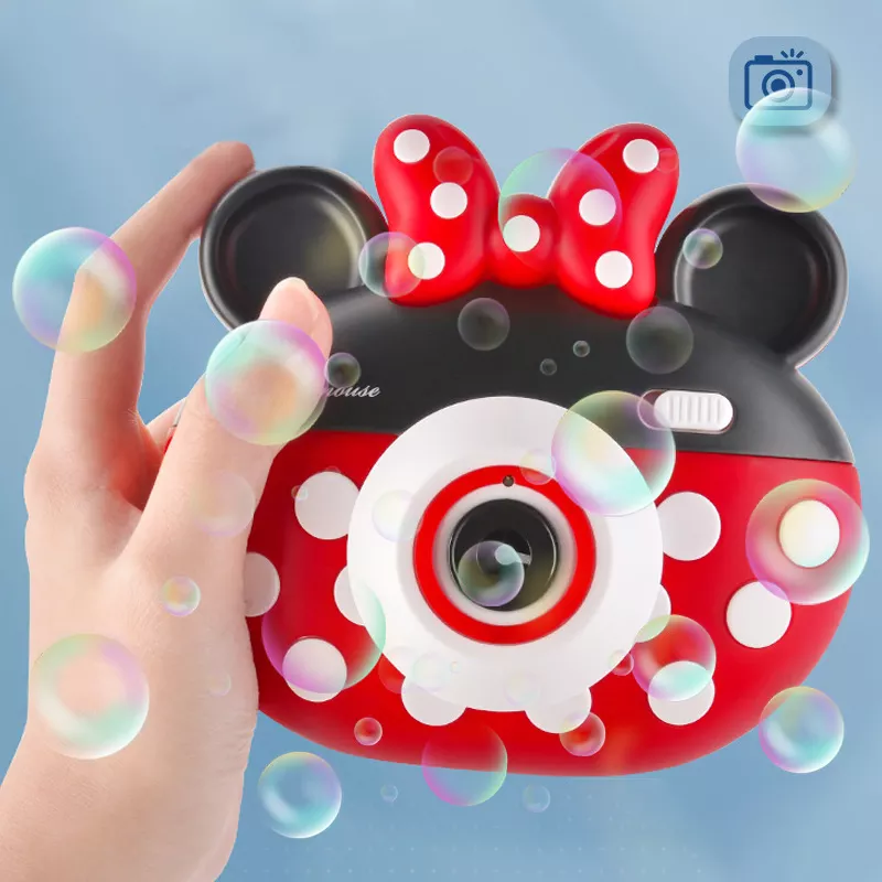 Bubble Blower With Light And Music Summer Indoor Outdoor Party Bubble Maker Machine Mickey Bubble Camera For Kids