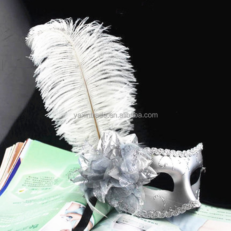 Factory Wholesale Halloween Carnival Venetian Party Custom Venice Feather Mask