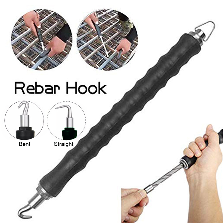 Semi-automatic Steel Bar Binding Hook Wire Tying Tools Rebar Hooks Bar With Hooked End