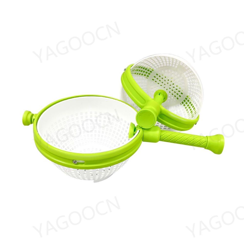 2024 Useful Vegetable and Fruit Salad Spinner Scratch Resistant Plastic Spina Colander Salad Spinner Colander