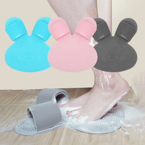 Silicone Bath & Foot Massage Pad Back Scrubber Bathroom Walls Foot Scrubber Mat for Shower Body Scrubber Mat