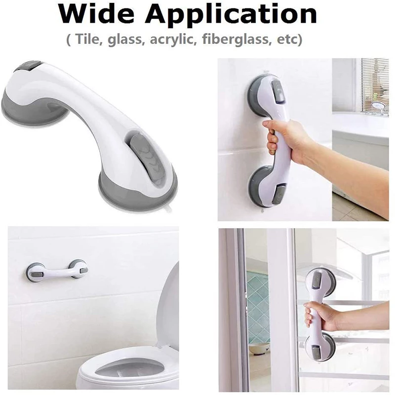 Handrail Handle Bathroom Super Grip Suction Cup Handle safety hand rail support grab bar for disabled