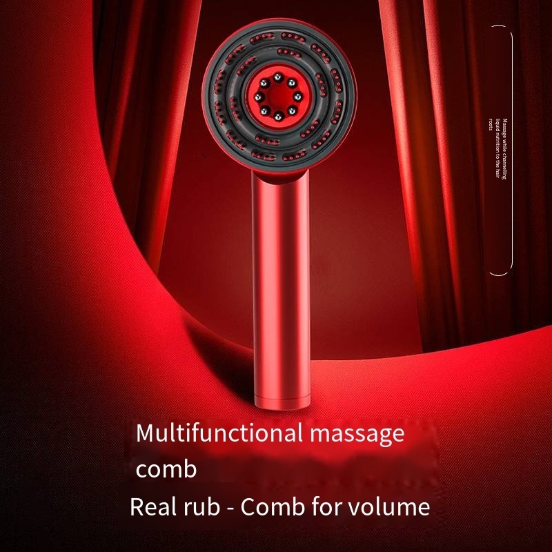 Efficient Electric Scalp Massager Brush Red Light EMS Scalp Massager Comb Hair Oil Applicator for Enhance Hair Growth