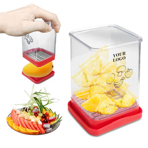 Multifunctional fruit cutter chopper Quickly Making Soft Fruits Stainless Steel Banana Strawberry Cutter Cup Slicer