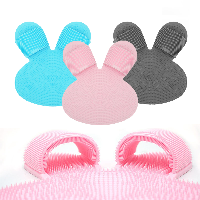 Silicone Bath & Foot Massage Pad Back Scrubber Bathroom Walls Foot Scrubber Mat for Shower Body Scrubber Mat