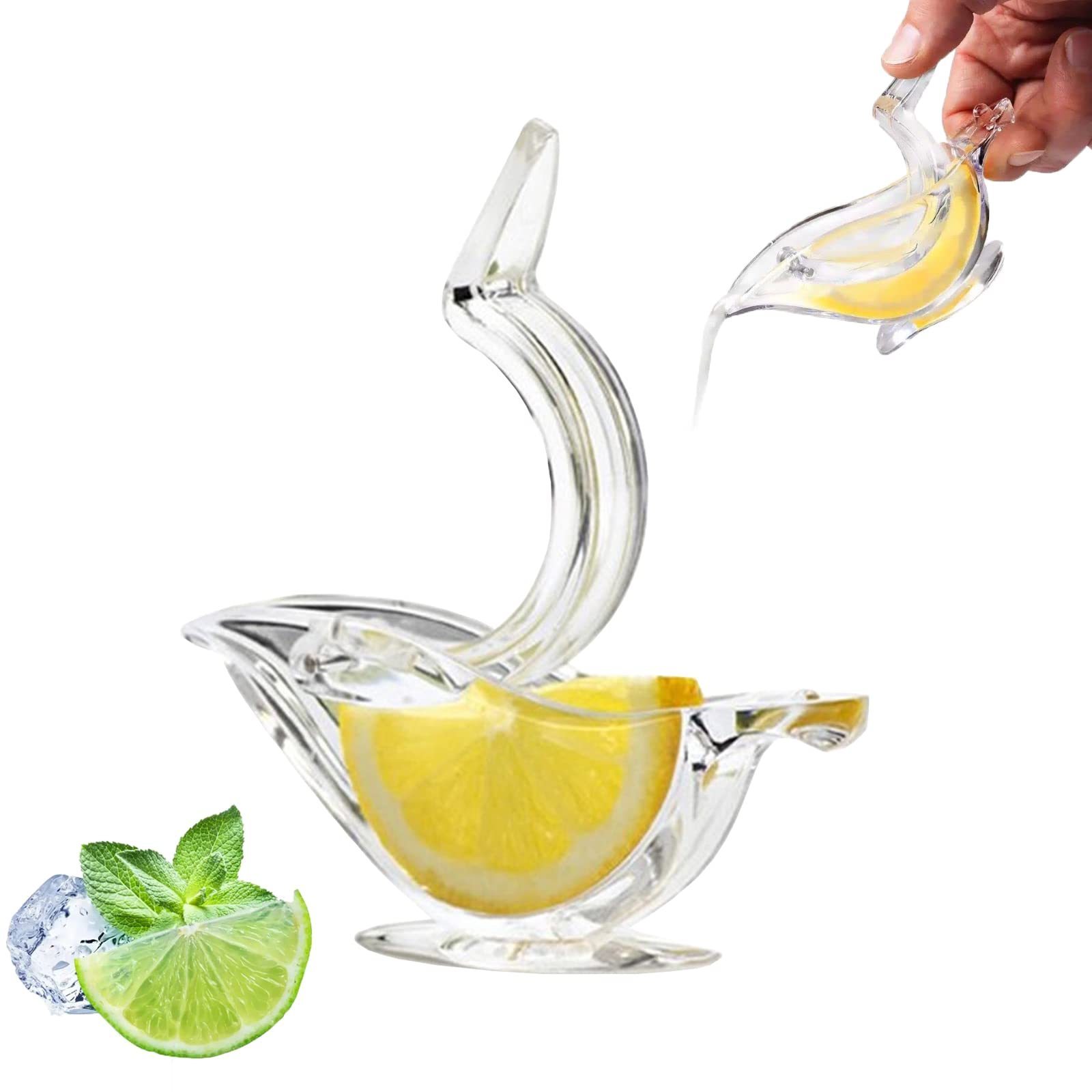 2023 NEWEST Home Kitchen Gadgets Tools Glass Transparent Acrylic Manual Mini Bird Lemon Squeezer