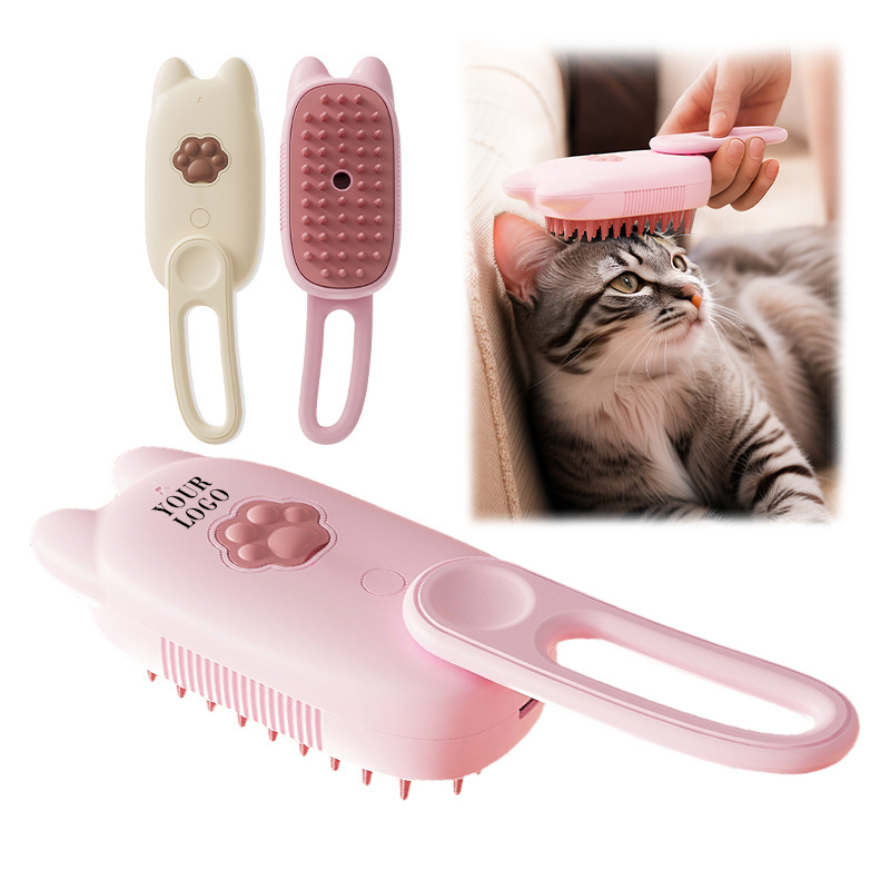 Shedding cat Dogs comb 3 in 1 cat steam brush Self-Cleaning Sliker Pet Grooming Brush for Removes Mats, Tangles, and Loose Hair