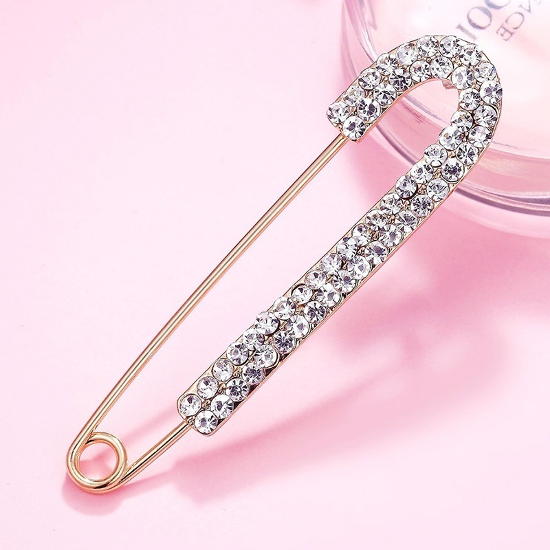 Wholesale Factory Directly Outlet Brooches High Quality Crystal Rhinestones Pave Safety Pins