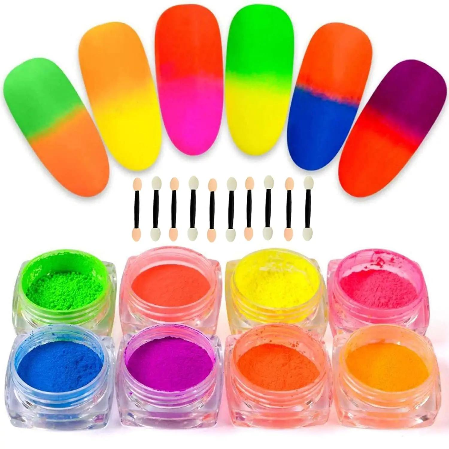 12 colors  fluorescent pigment powder for resin plastics textile paint makeup road marking paint cars