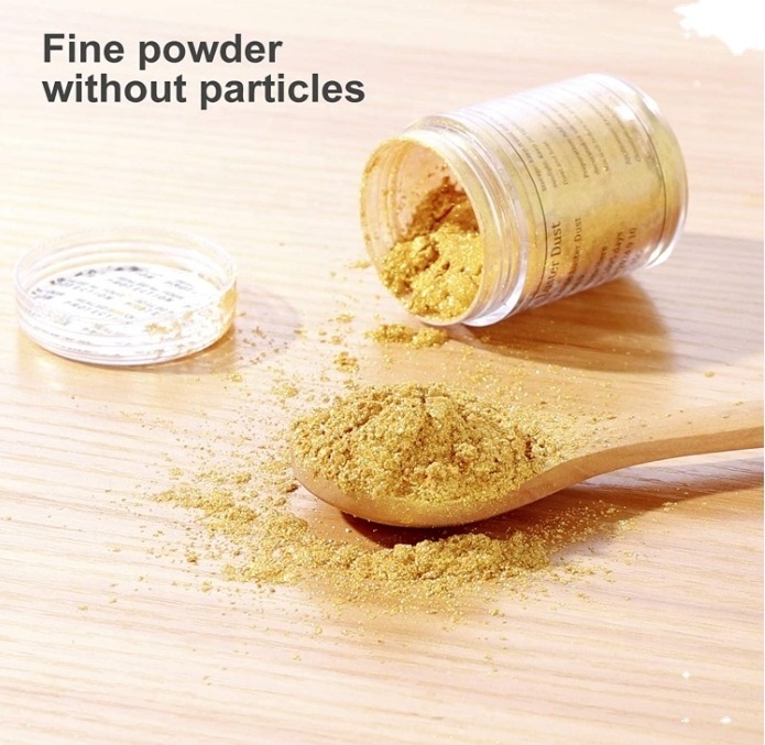 Food Grade Gold Powder Luster Dust Edible shimmer Glitters for Foods Drinks Cakes Decorations