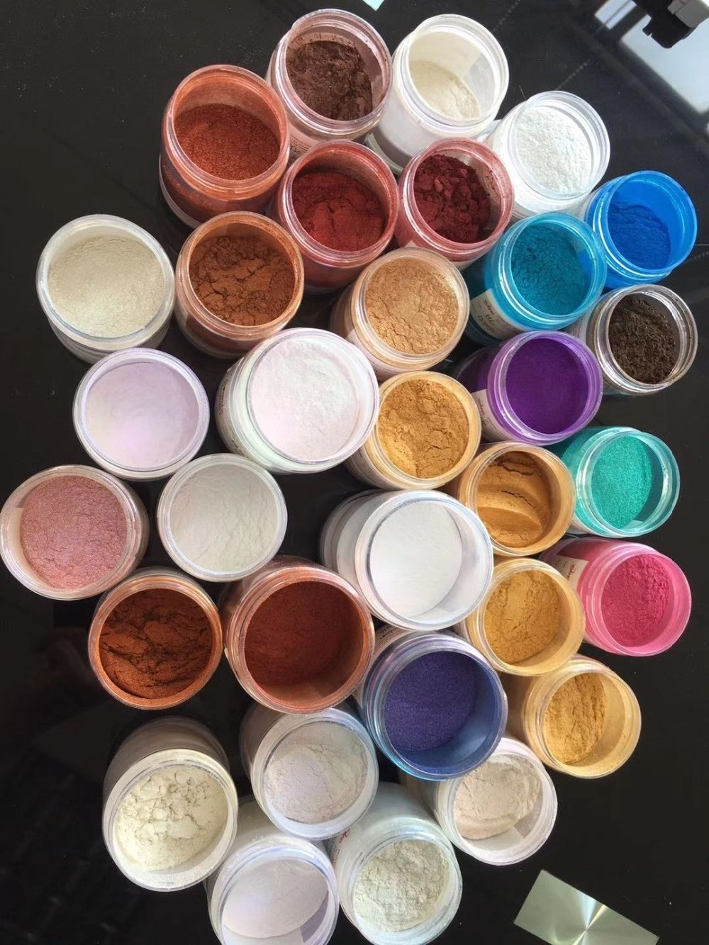 16 Colors Wholesale Cosmetics Grade Beautiful Mica Powder Set Pearl Pigment for Eyeshadow for Epoxy Resin