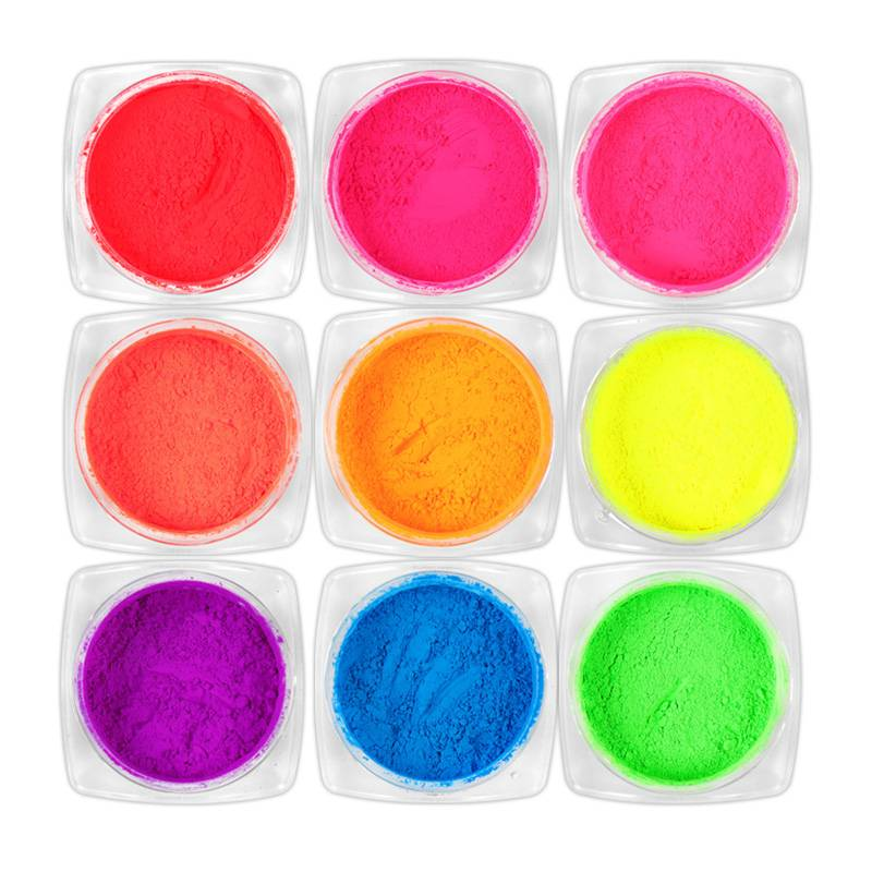 Hot Sale Neon Pigment Powder Fluorescent Pigment for Nail Art Nail Decoration