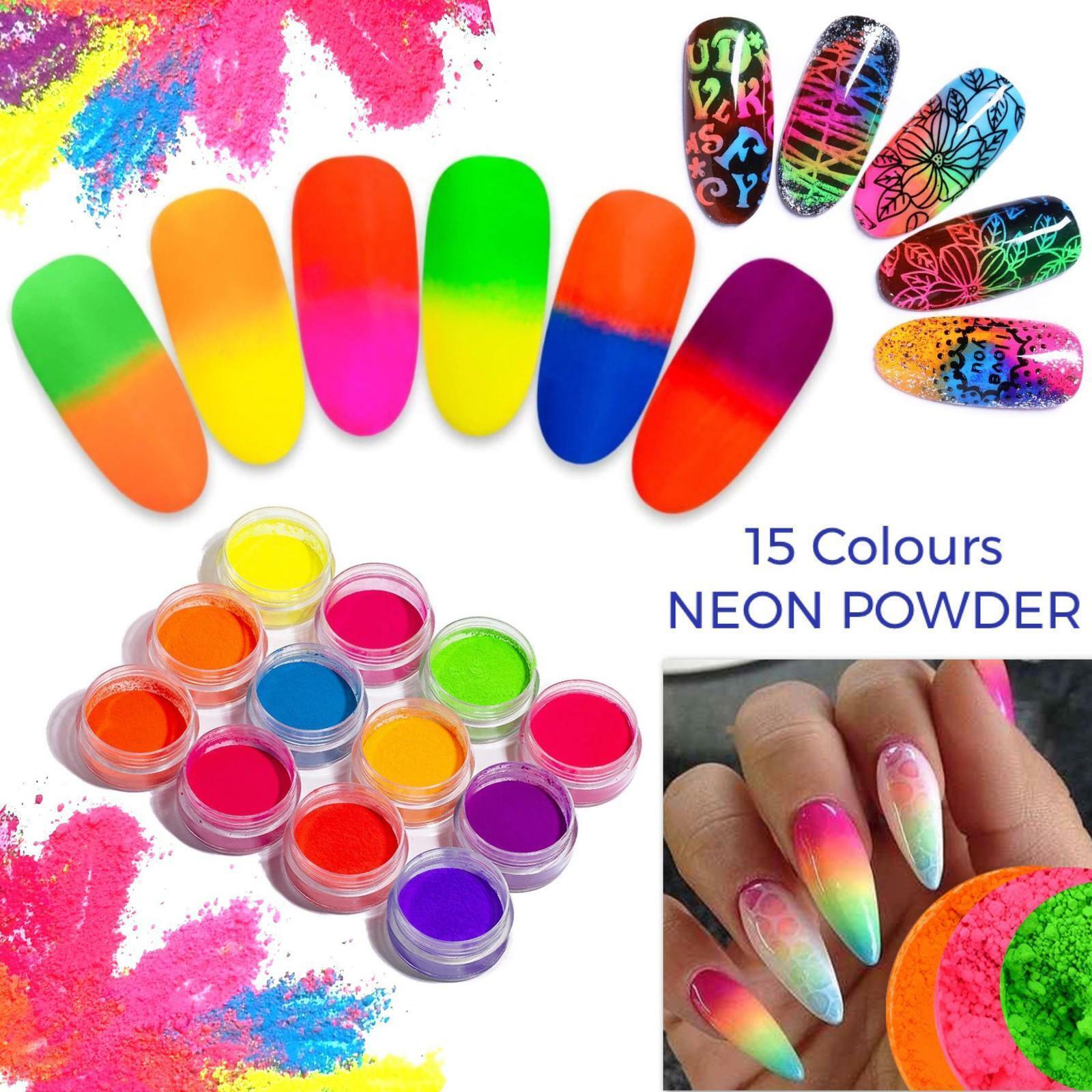 Hot Sale Neon Pigment Powder Fluorescent Pigment for Nail Art Nail Decoration