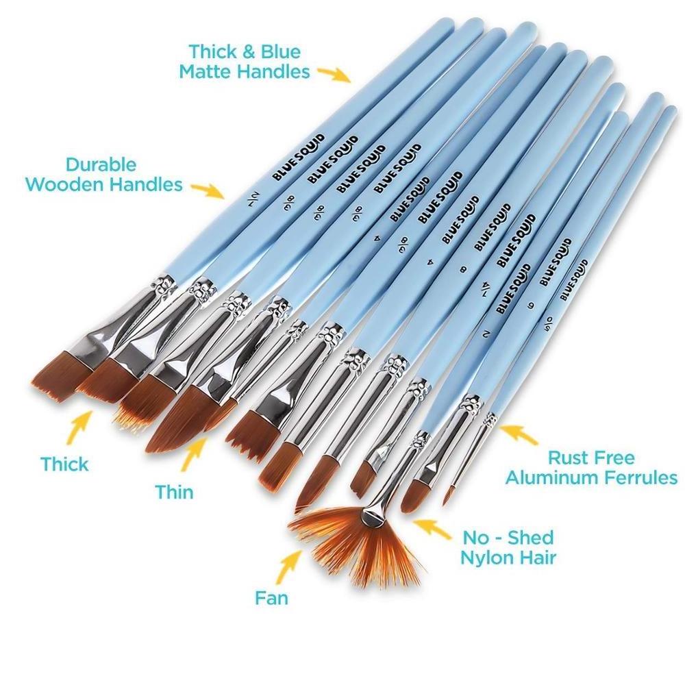 Personalized Paint Brush Set  Oil Paint Brush Set Artist Brush 12 Pieces