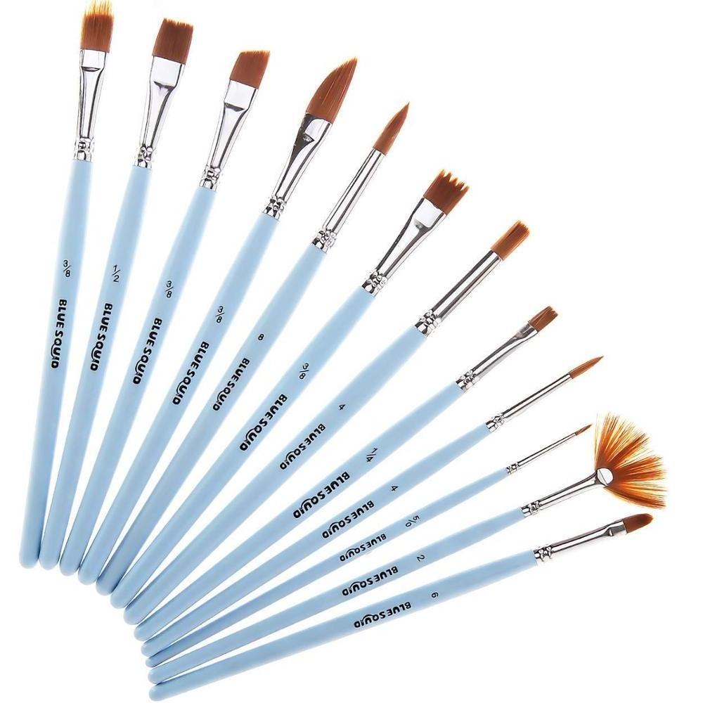 Personalized Paint Brush Set  Oil Paint Brush Set Artist Brush 12 Pieces