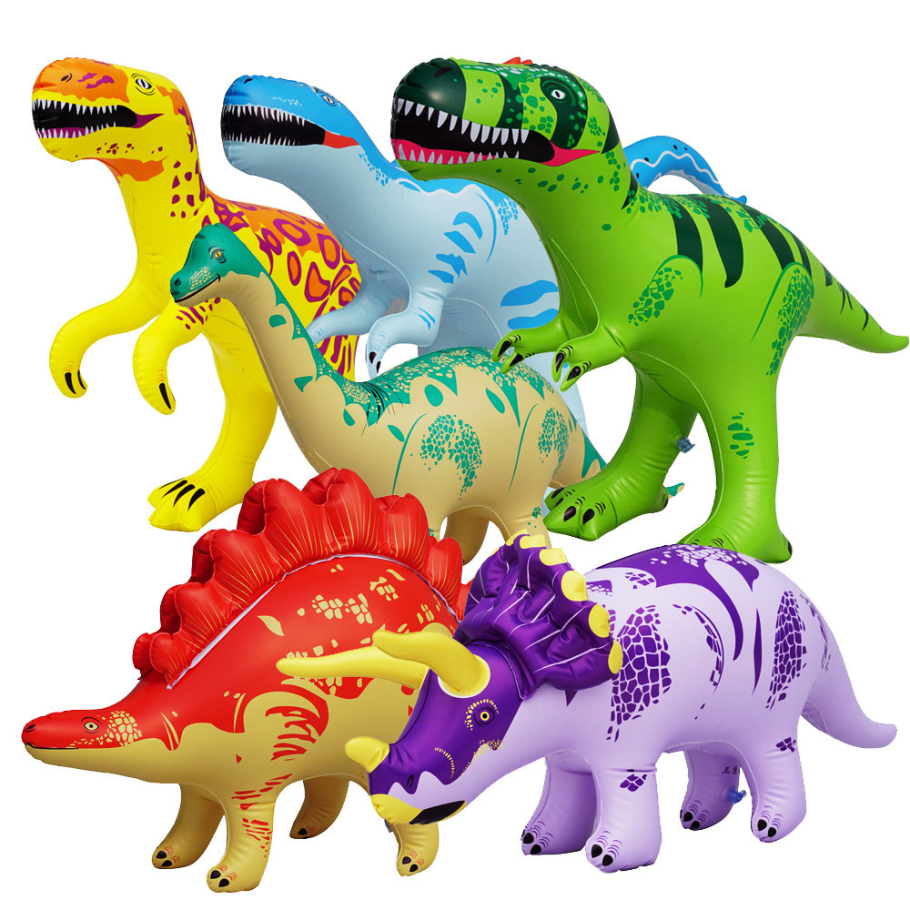 Hot Sale Cartoon Inflatable PVC Dinosaur Toys Summer Kids Beach Pool Party Decorations Birthday Gift Balloons