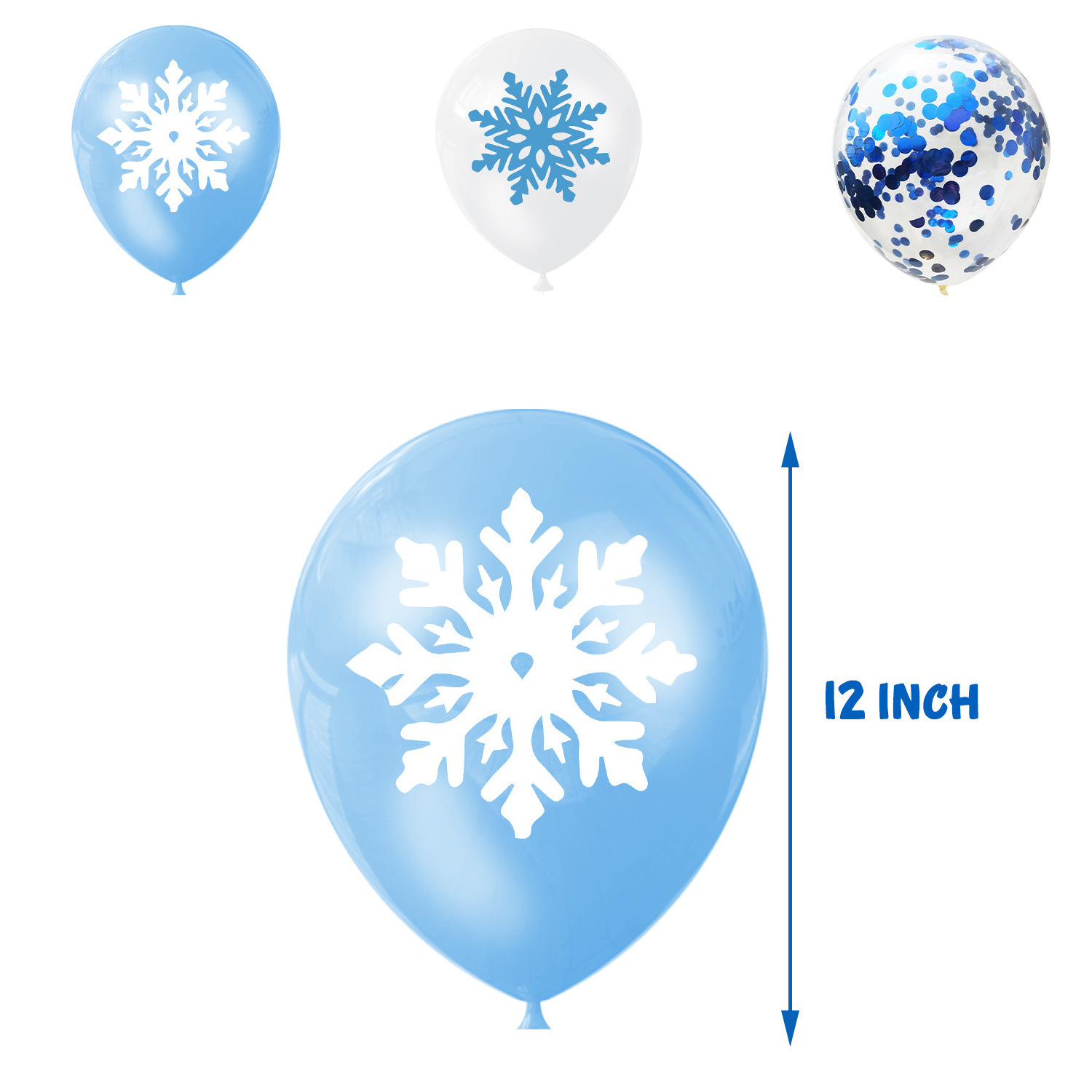 Snowflake Balloons Snowflake Birthday Theme Party Decorations For Girl Baby shower Birthday Party Decor