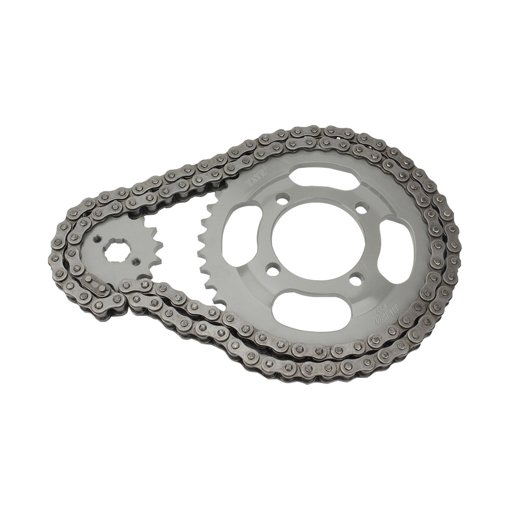 Motorcycle Sprocket and Chain Kit for CG125 CG150 GN125 HJ125 CM125 WY125 BAJAJ CGL Repuestos Kits Sets