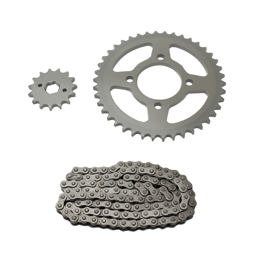 Motorcycle Sprocket and Chain Kit for CG125 CG150 GN125 HJ125 CM125 WY125 BAJAJ CGL Repuestos Kits Sets