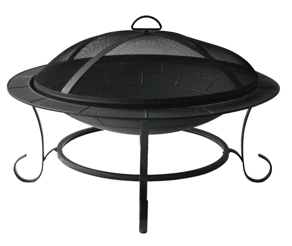 customized portable outdoor backyard/garden fire pit manufacturers round with mesh cover