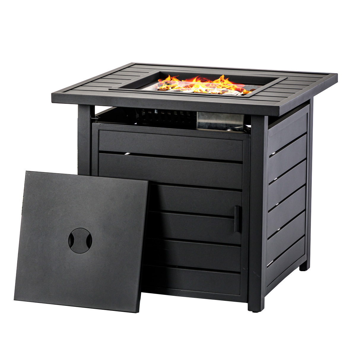 square Propane Gas FirePit Table 28