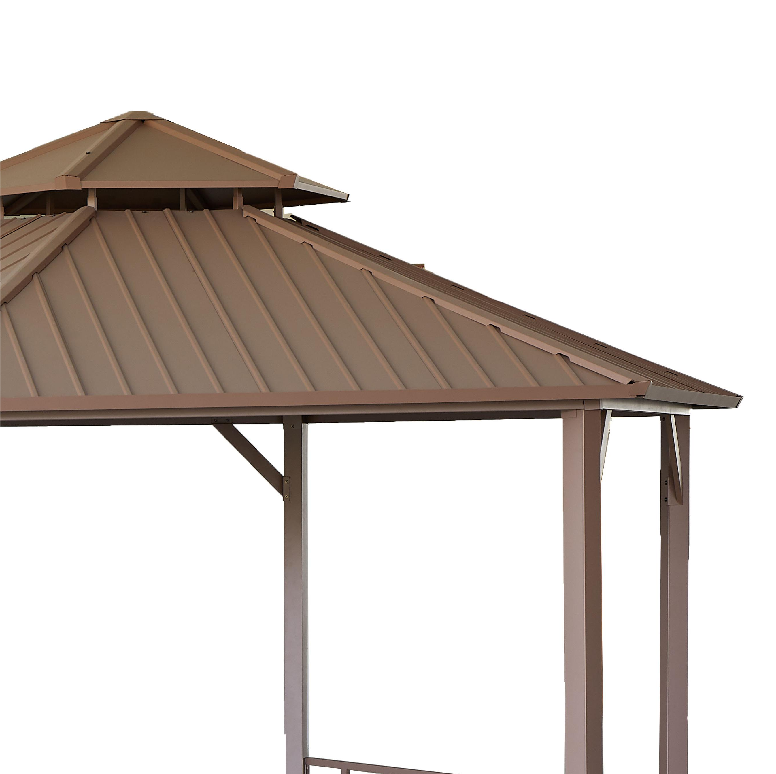 10x12 Aluminum steel metal  camping  garden waterproof outdoor canopy pergolas gazebos for sale