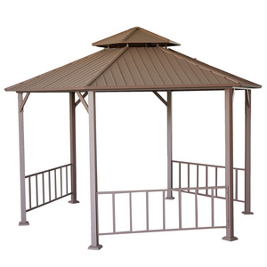 10x12 Aluminum steel metal  camping  garden waterproof outdoor canopy pergolas gazebos for sale