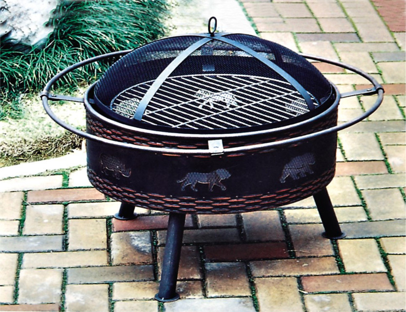 outdoor cutout fire pit laser cut patio fire pit