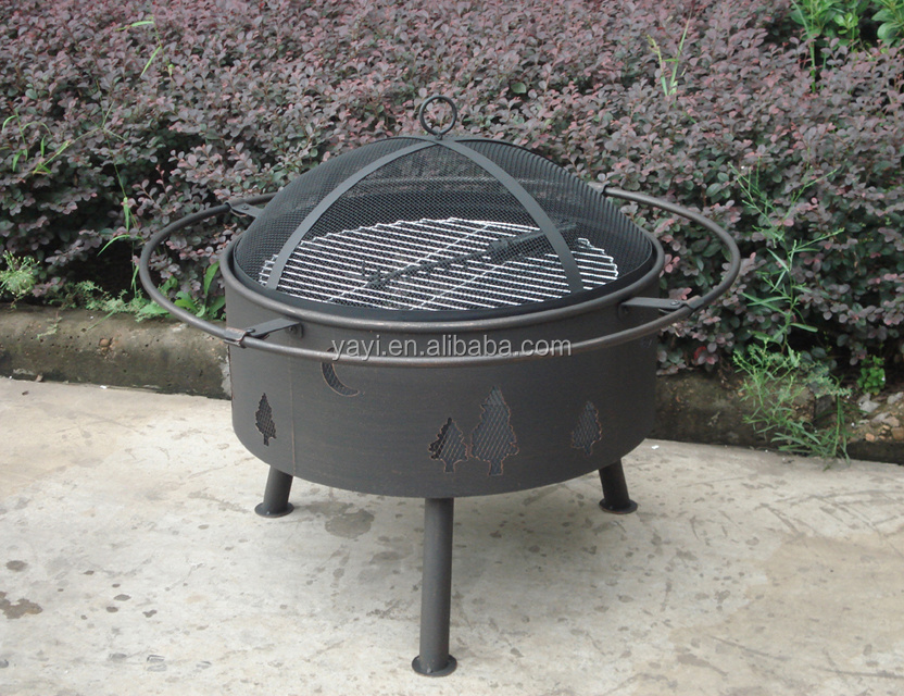 outdoor cutout fire pit laser cut patio fire pit