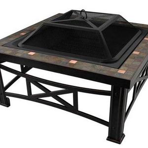 Barbecue Wood Burning Cast Iron Fireplaces Camping Ceramic BBQ Brazier Charcoal Table Fire Pit