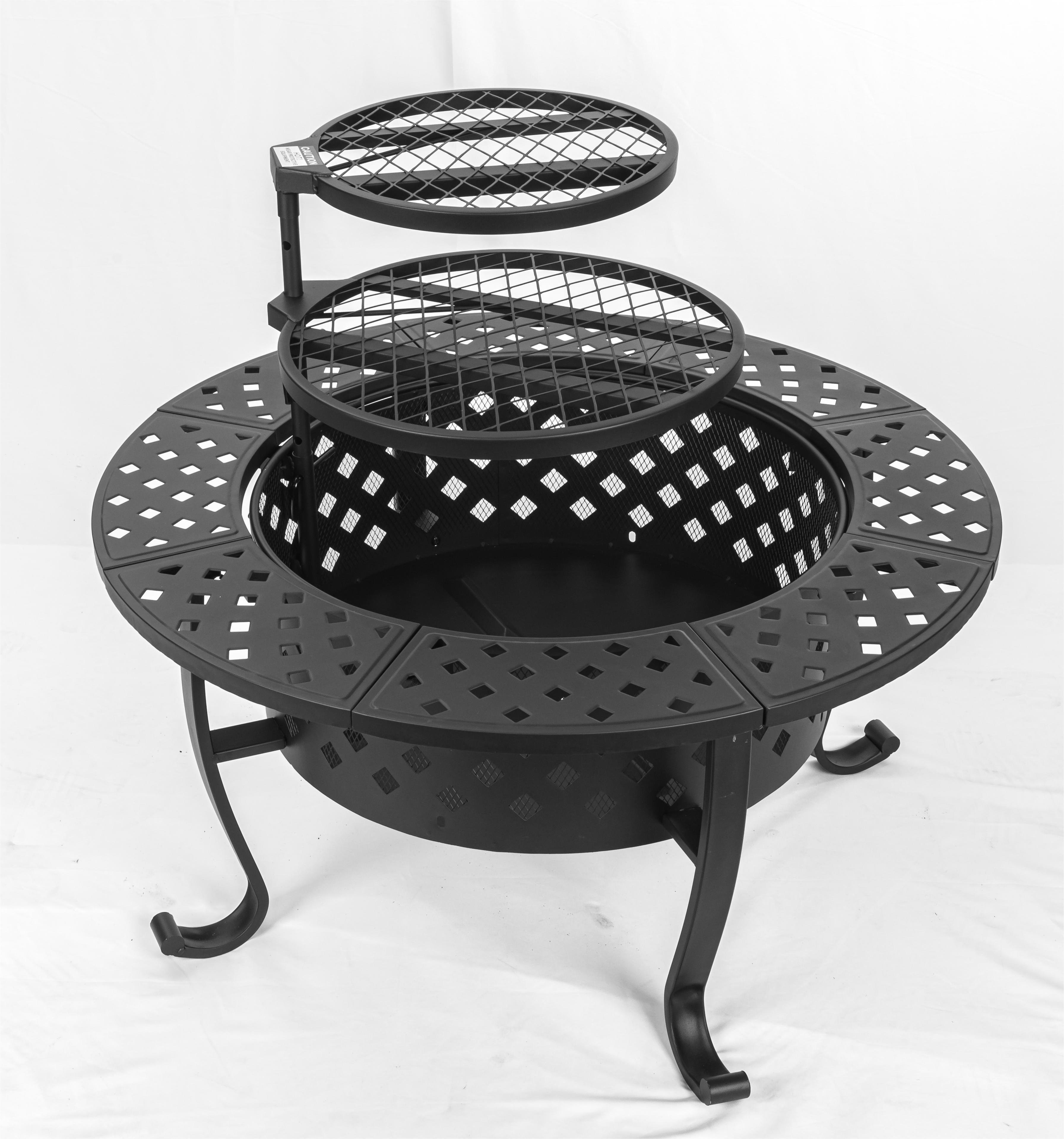 Metal wood burning outdoor with the all fire accessories metal fire pits cheap price