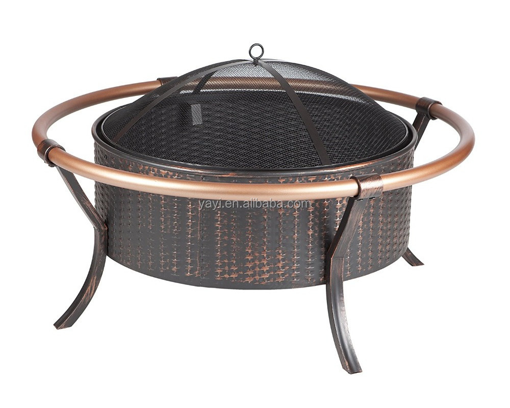 Patio Garden Stove Wood Burning Metal Round Fair Bowl Portable Outdoor Table Fire Pit