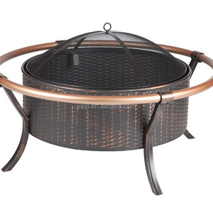 Patio Garden Stove Wood Burning Metal Round Fair Bowl Portable Outdoor Table Fire Pit